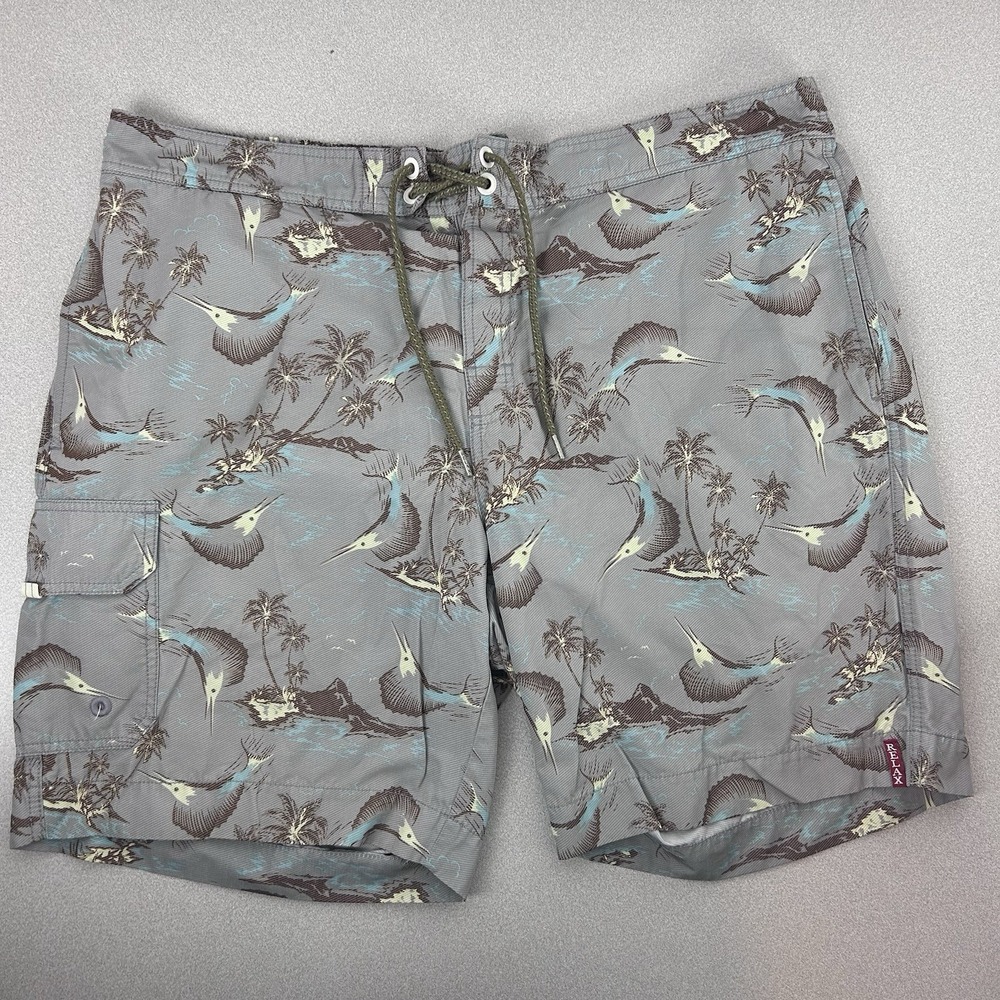 Tommy Bahama Relax Men's Swim Trunks Size XL Swimwear‎ Lined All Over Print